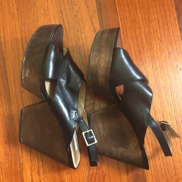 DVF Liberty Platform Heel Sandals Sz 9 - Picture 9 of 12